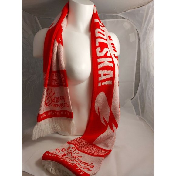 Poland knitted scarf Poland Rulez! Scarf Oddisey of the Mind 2013 - Picture 3 of 5